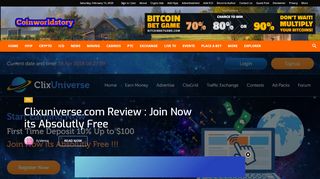 
                            6. Clixuniverse.com Review : Join Now its Absolutly Free A New Ptc ...