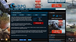 
                            2. Clone Wars Adventures | OnRPG