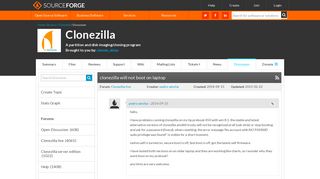 
                            4. Clonezilla / Discussion / Clonezilla live:clonezilla will not boot ...