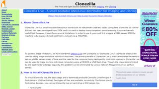 
                            1. Clonezilla live