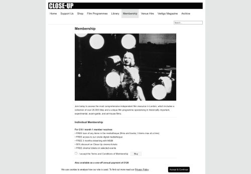 
                            13. CLOSE-UP | Membership - Close-Up Film Centre