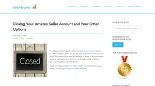 
                            12. Closing Your Amazon Seller Account and Your Other Options ...