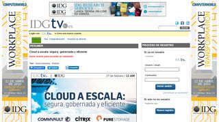 
                            8. Cloud a escala: segura, gobernada y eficiente | Webinars | IDGtv