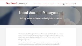 
                            10. Cloud Account Management | University IT