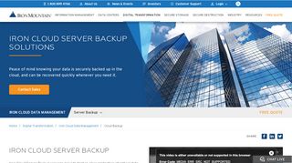 
                            3. Cloud Backup - Data Management | Iron Mountain