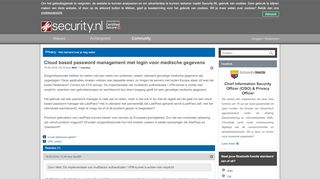 
                            11. Cloud based password management met login voor medische ...