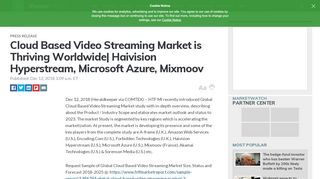 
                            12. Cloud Based Video Streaming Market is Thriving Worldwide| Haivision ...