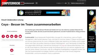 
                            10. Cloud-Collaboration-Lösung: Coyo - Besser im Team ... - TecChannel