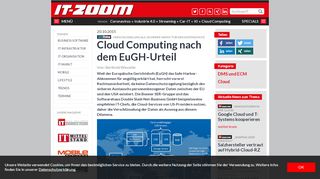 
                            12. Cloud Computing nach dem EuGH-Urteil | Dokumentenmanagement ...