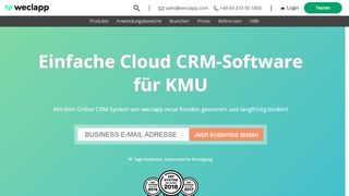 
                            6. Cloud CRM & Online CRM System | weclapp.com