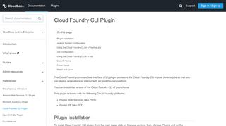 
                            12. Cloud Foundry CLI Reference - CloudBees Network