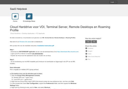 
                            2. Cloud Harddrive voor VDI, Terminal Server, Remote Desktops en ...