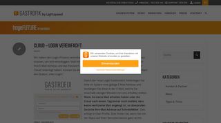 
                            1. Cloud - Login vereinfacht | GASTROFIX