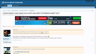 
                            10. CLOUD MINING YANG MASIH SAYA IKUTI DAN BUKTI ...
