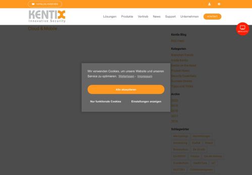 
                            2. Cloud & Mobile Archive - Kentix GmbH