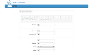 
                            7. Cloud Softphone Web Portal | Register