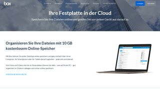 
                            1. Cloud-Speicher - Box