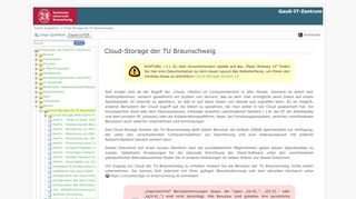 
                            4. Cloud-Storage der TU Braunschweig [Gauß-IT-Zentrum]