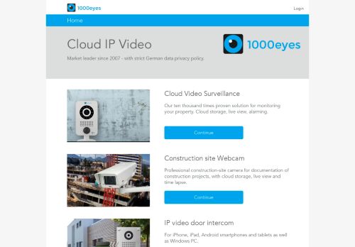 
                            2. Cloud Videoüberwachung