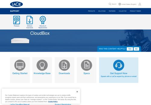 
                            7. CloudBox | LaCie Support Deutschland