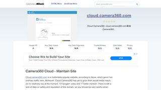 
                            6. Cloud.camera360.com website. Camera360 Cloud - Maintain Site.
