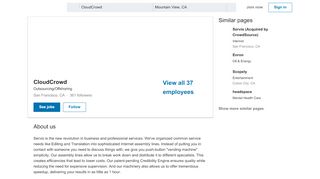 
                            7. CloudCrowd | LinkedIn