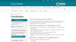 
                            8. CloudDeakin - Deakin University