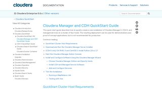 
                            1. Cloudera Manager and CDH QuickStart Guide | 5.6.x | Cloudera ...