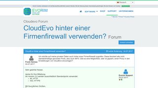 
                            8. Cloudevo Forum - Evorim.com