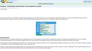 
                            3. Cloudevo - Verschiedene Cloud-Dienste zu einem Speicher vereinen