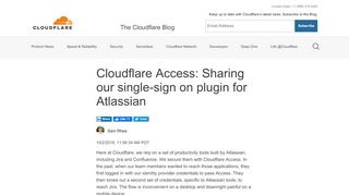 
                            10. Cloudflare Access: Sharing our single-sign on plugin for Atlassian