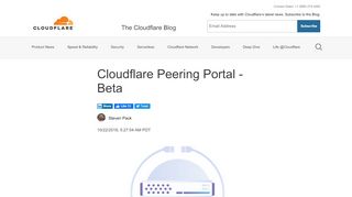 
                            5. Cloudflare Peering Portal - Beta - The Cloudflare Blog
