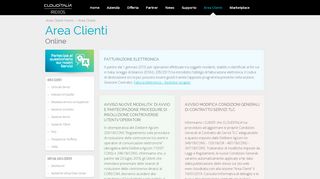 
                            7. Clouditalia - Telecomunicazioni + Informatica - Area Clienti - Online