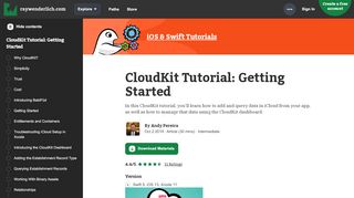 
                            2. CloudKit Tutorial: Getting Started | raywenderlich.com