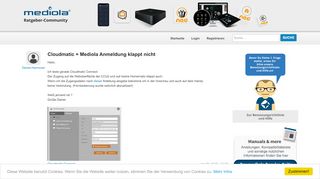
                            13. Cloudmatic + Mediola Anmeldung klappt nicht (Cloudmatic Connect)