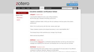
                            9. cloudme webdav verification failed - Zotero Forums