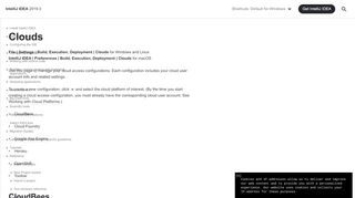 
                            13. Clouds - Help | IntelliJ IDEA - JetBrains