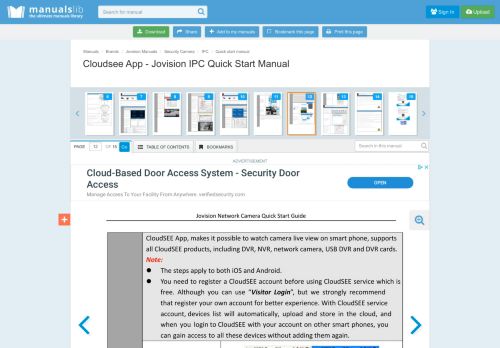 
                            13. Cloudsee App - Jovision IPC Quick Start Manual [Page 12] - ManualsLib