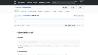 
                            11. cloudstitch-cli/README.md at master · cloudstitch/cloudstitch-cli · GitHub