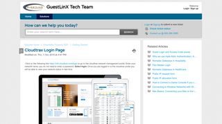 
                            7. Cloudtrax Login Page : GuestLinX Tech Team