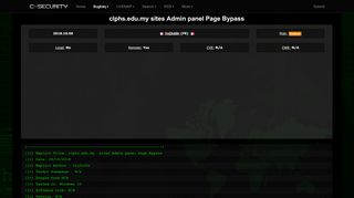 
                            6. clphs.edu.my sites Admin panel Page Bypass - CXSecurity.com