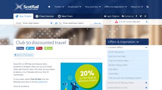 
                            6. Club 50 discounted travel | ScotRail
