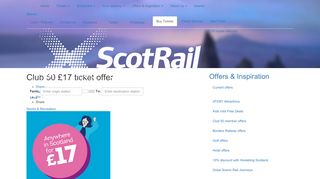 
                            5. Club 50 £17 ticket offer | ScotRail