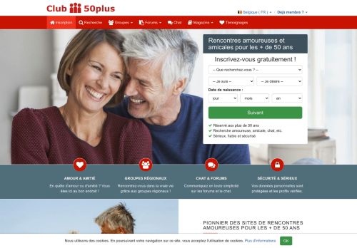 
                            4. Club-50plus.ca: Site de rencontres et amitié réservé aux + de 50 ans