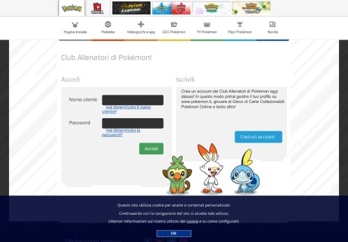 
                            13. Club Allenatori di Pokémon - Pokemon.com