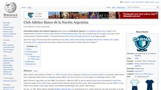 
                            11. Club Atlético Banco de la Nación Argentina - Wikipedia