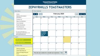 
                            12. Club Calendar - Zephyrhills Toastmasters