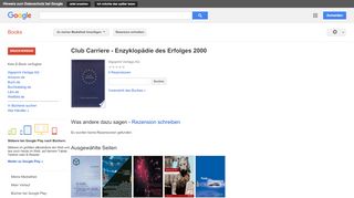 
                            2. Club Carriere - Enzyklopädie des Erfolges 2000