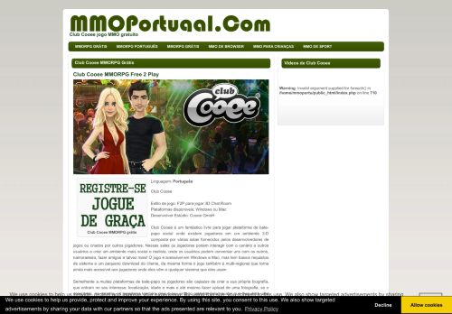 
                            12. Club Cooee jogo MMO gratuito