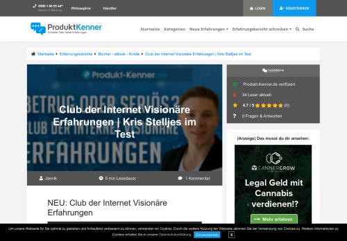 
                            13. √ Club der Internet Visionäre Erfahrungen | Kris Stelljes im Test √